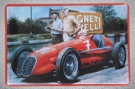 Rennwagen Formel 1. Blechschild.20 x 30 cm. Gratis Lieferung