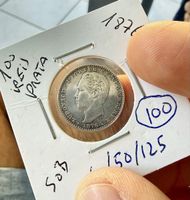 100 Reis Portugal 1876!!! Rarität!!! Silber!!!