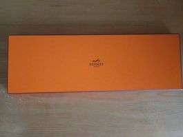 Original Hermès Schachtel Box Orange Krawatten Cravates TOP!