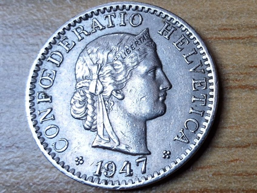 Tutti le monete: 20 Rappen 1947 - fast vorzüglich! – Usato da Münchenstein venduto da purbach1 8