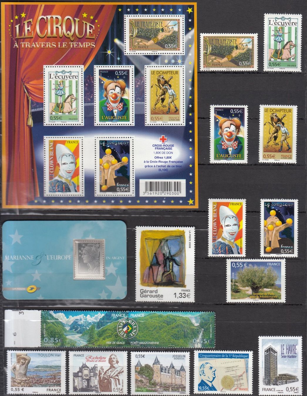 Tous les timbres: Frankreich 2008 postfrisch – D'occasion à Bürglen TG par StampGraf 6