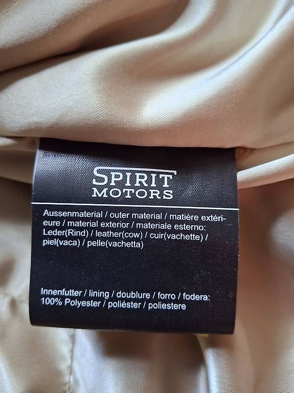Giacche: Motorradjacke Leder beige, Grösse L – Usato da Oberkirch LU venduto da Carlchen 1