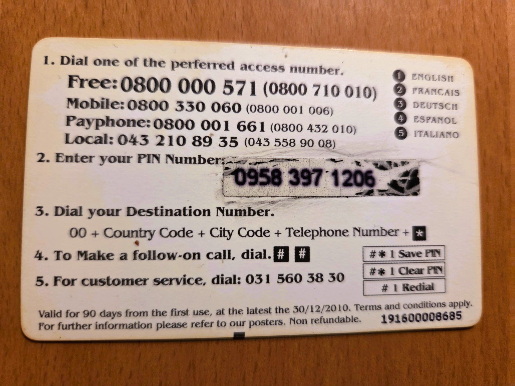 Schede telefoniche: PREPAID - SCHWEIZ – Usato da Brüttisellen venduto da Nighttrain 1