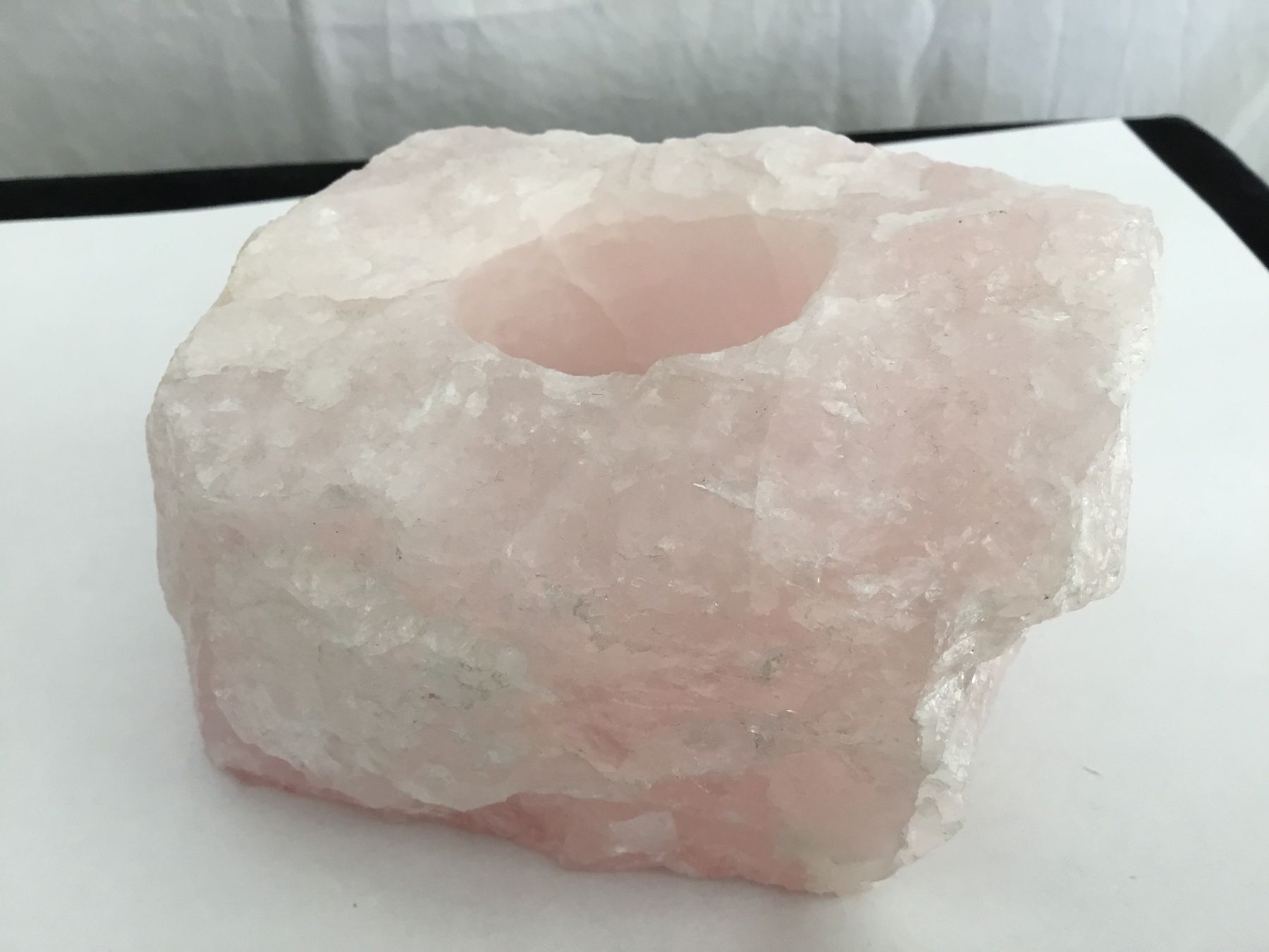Minerali & Pietre curative: Windlicht aus Rosenquarz – Nuovo e nell'imballaggio originale da Doppleschwand venduto da Fortuna5859 2