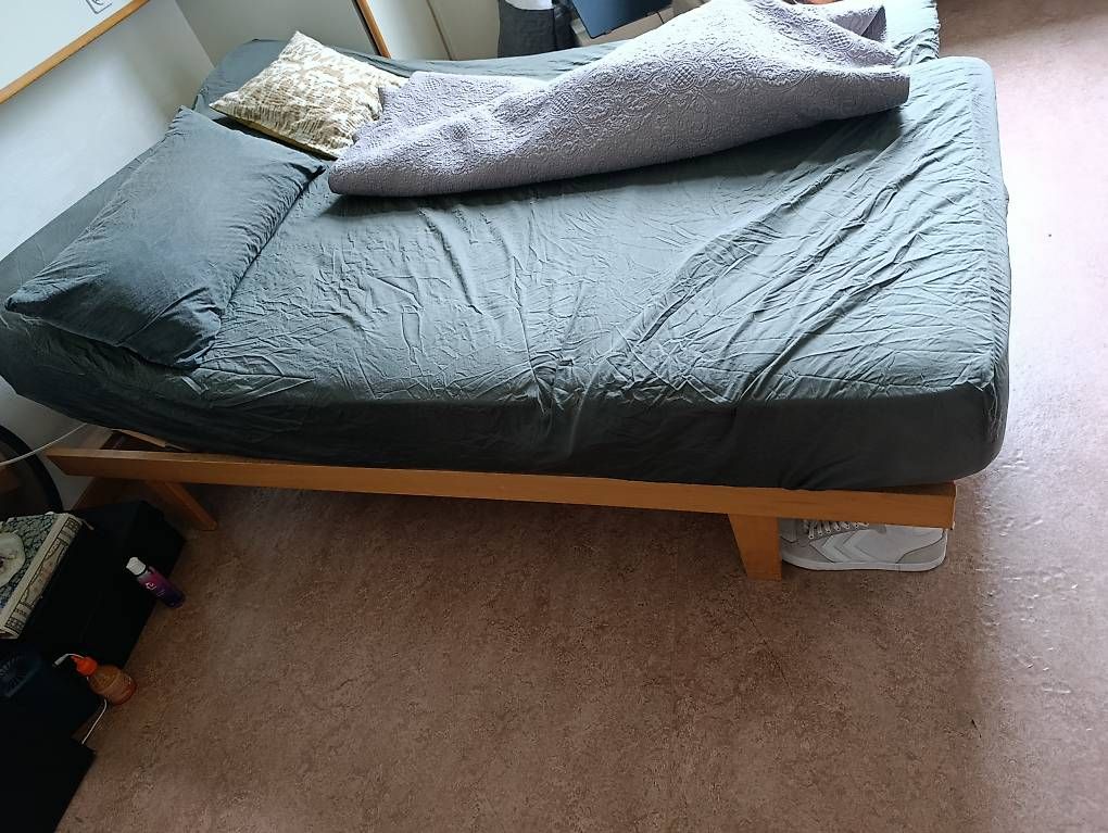 Letti: Bett mit century modern, Schweizer Buche, Original – Usato da Zürich venduto da ABraun1980
