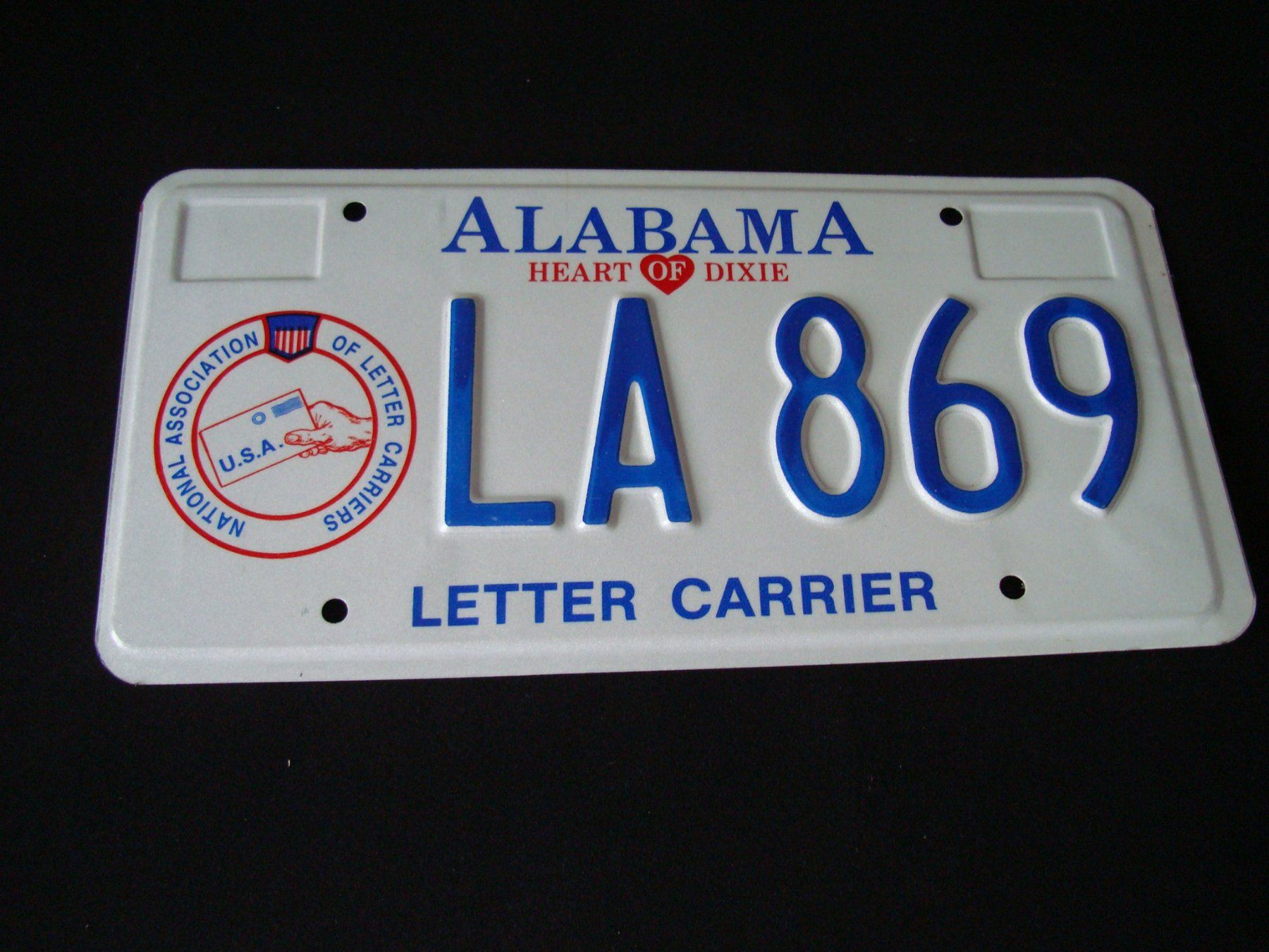 Schilder: ALABAMA LA  869 – Gebraucht aus Scherz von 5246