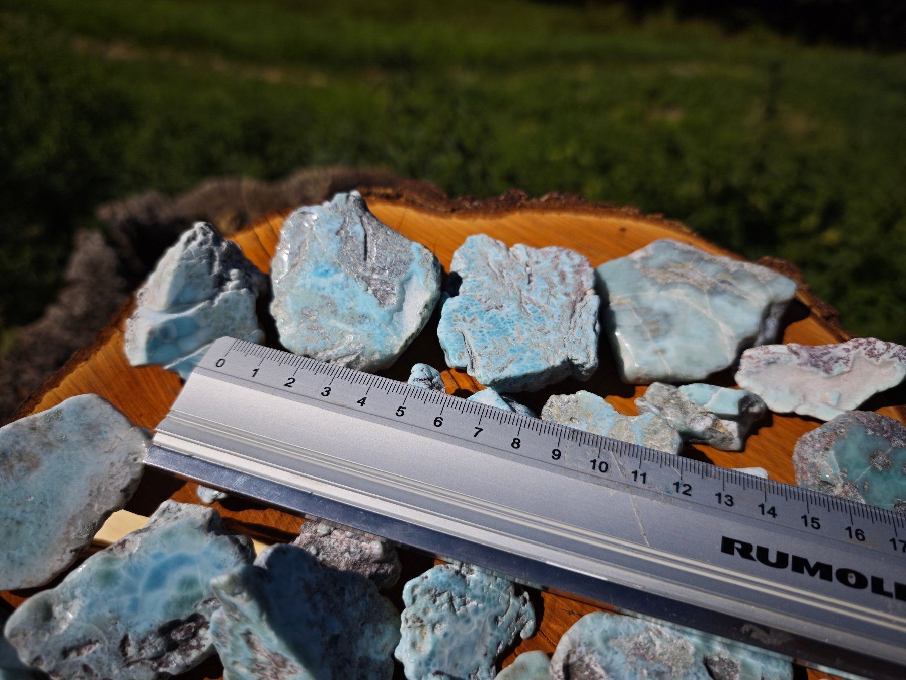 Minerali & Pietre curative: Larimar Atlantisstein grosses Lot 1.4kg – Nuovo (secondo la descrizione) da St. Margrethen SG venduto da Lichthueter 7