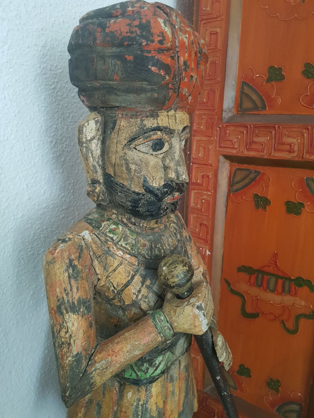 Figuren: ANTIKER GROSSER INDISCHER TORWÄCHTER – Gebraucht aus Root von LifestyleAccessoires 4