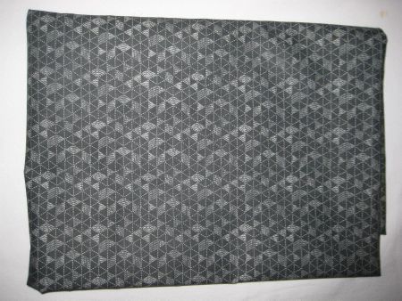 Baumwollstoff anthrazit mit grauem Muster