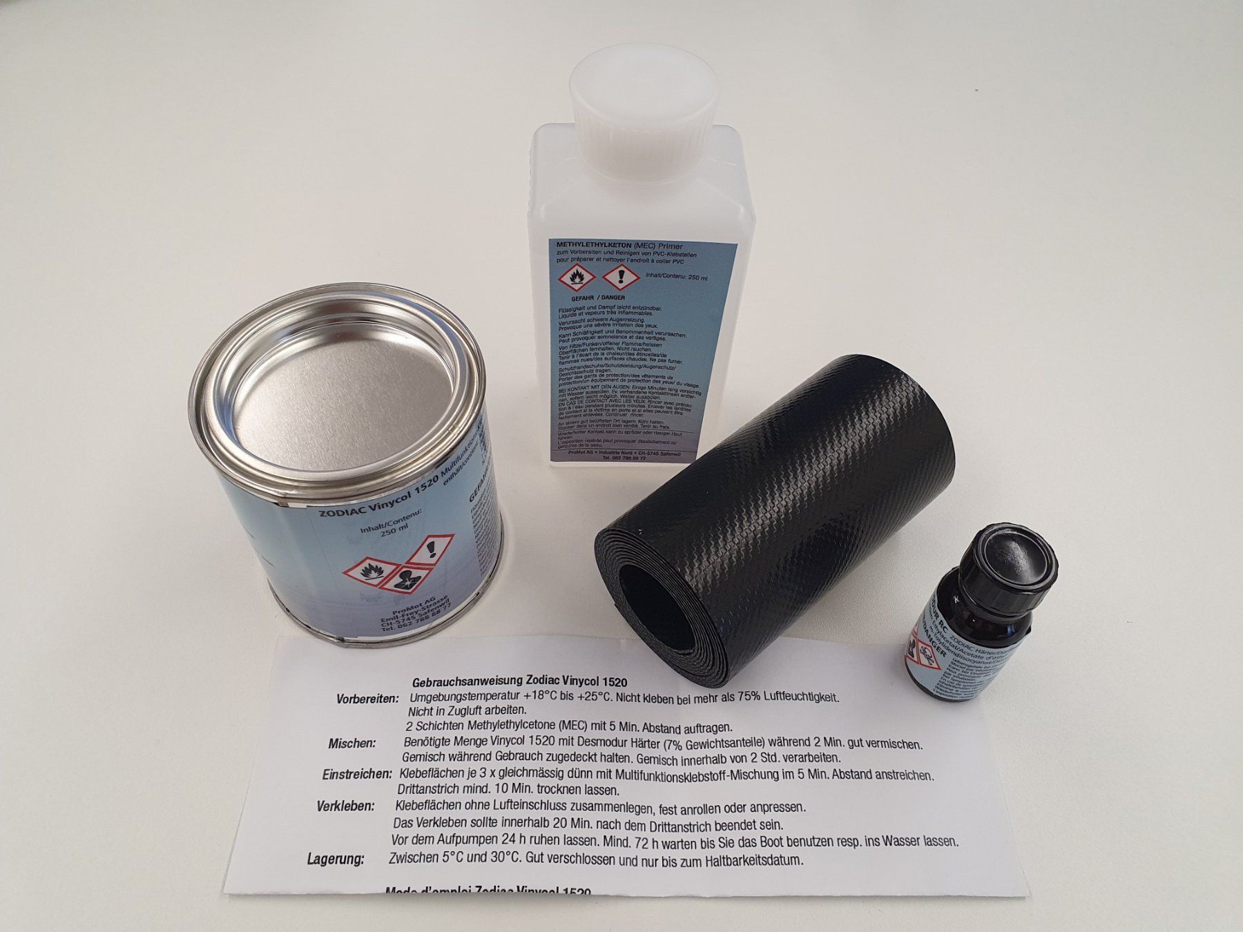 Boote: Schlauchboot Reparaturset PVC, Schwarz – Neu und originalverpackt aus Safenwil von PromotAG