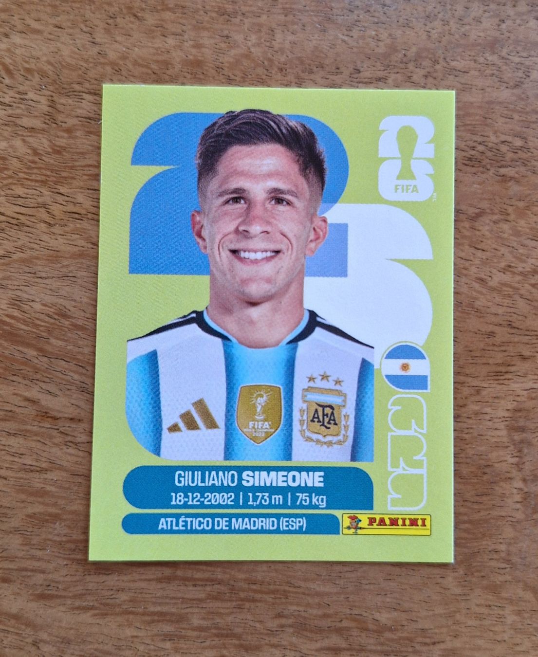 Panini Carte collezionabili: Panini GIULIANO SIMEONE ARG 20 – Nuovo (secondo la descrizione) da Romanens venduto da Crocette