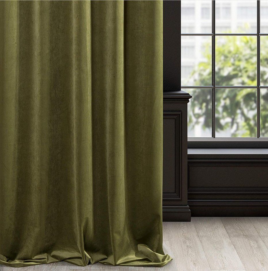 Tende: Vorhänge Samt Luxus 2er Set BxH 140x270cm – Nuovo e nell'imballaggio originale da Adlikon b.Regensdorf venduto da MK-VORHANGSERVICE 2