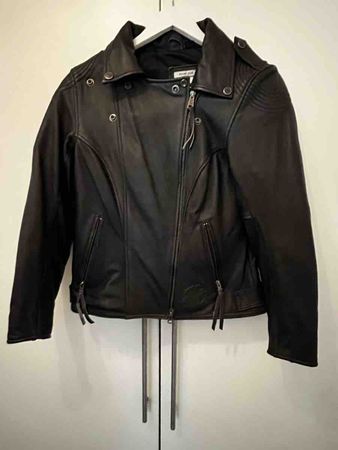 Damen Lederjacke schwarz Grösse S guter Zustand