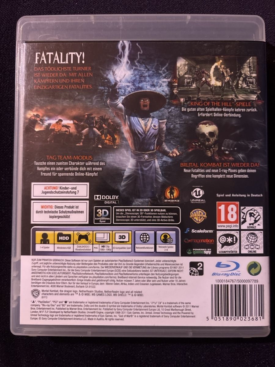Sony Jeux: Mortal Kombat PS3 Game – D'occasion à Zürich par hiddentreasures_zh 1