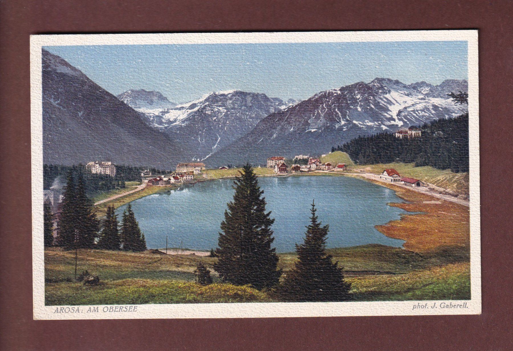 Cartoline postali: AROSA - Am Obersee – Usato da Pully venduto da nicecards-shop