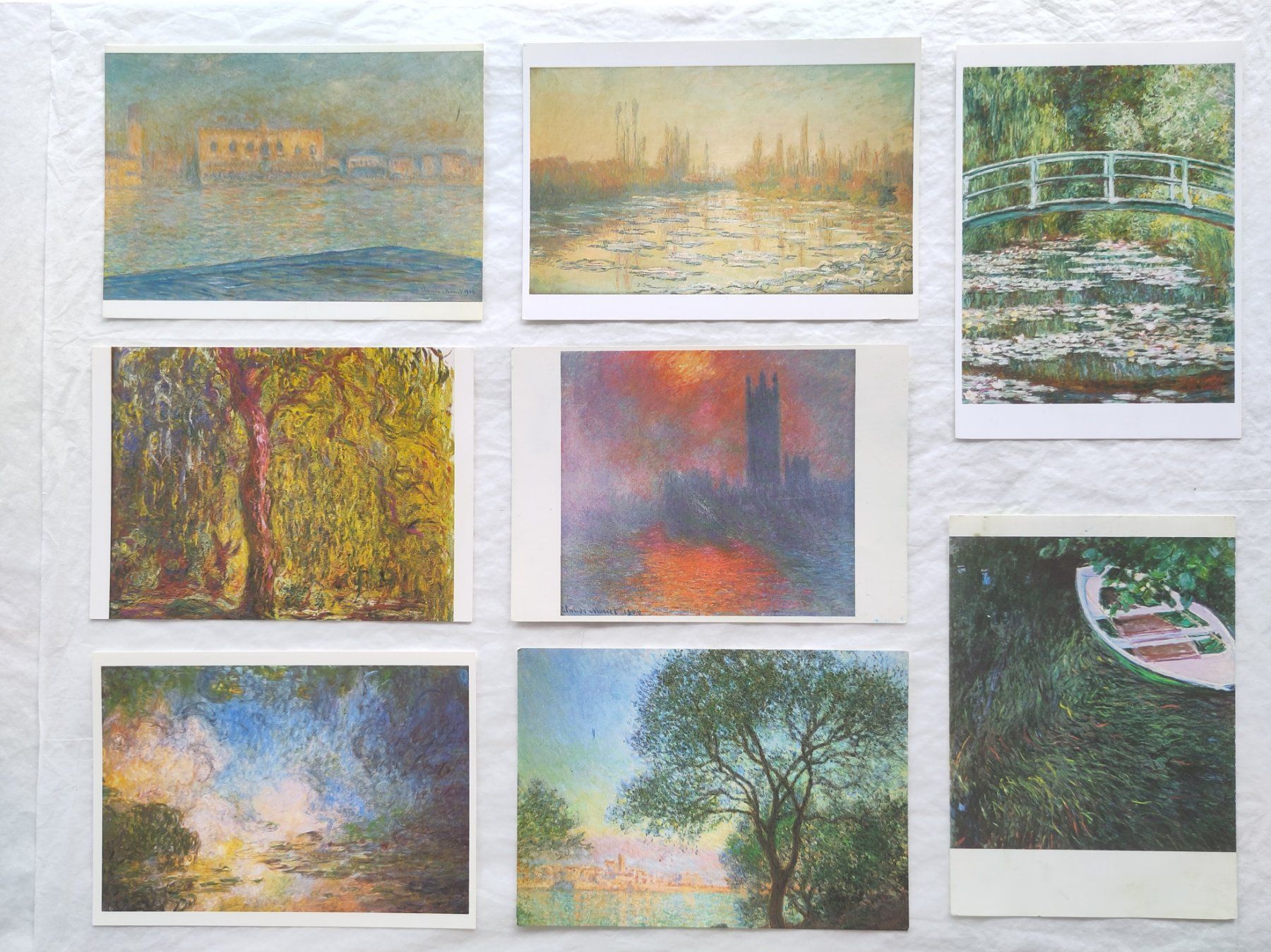 Cartoline postali: 38 AK mit Kunst von CLAUDE MONET – Usato da Pfäffikon ZH venduto da rabali 3