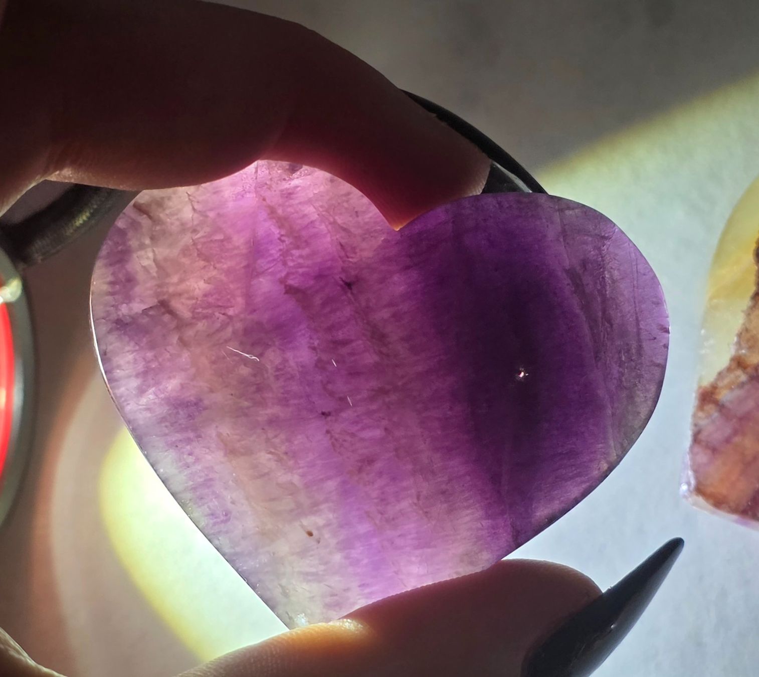 Minerali & Pietre curative: 10 Fluorit Herzen 556g – Nuovo e nell'imballaggio originale da Matzingen venduto da Shay_Crystalz 2