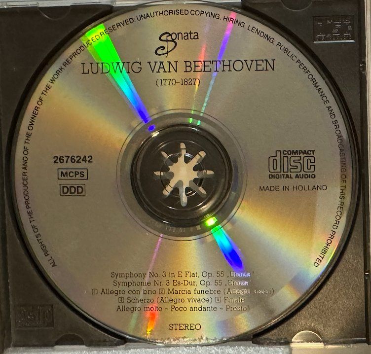 CDs: CD LUDWIG VAN BETHOVEN Symphony No.3  E Flat Opus 56 EROICA – Gebraucht aus Wisen von gigisna 1