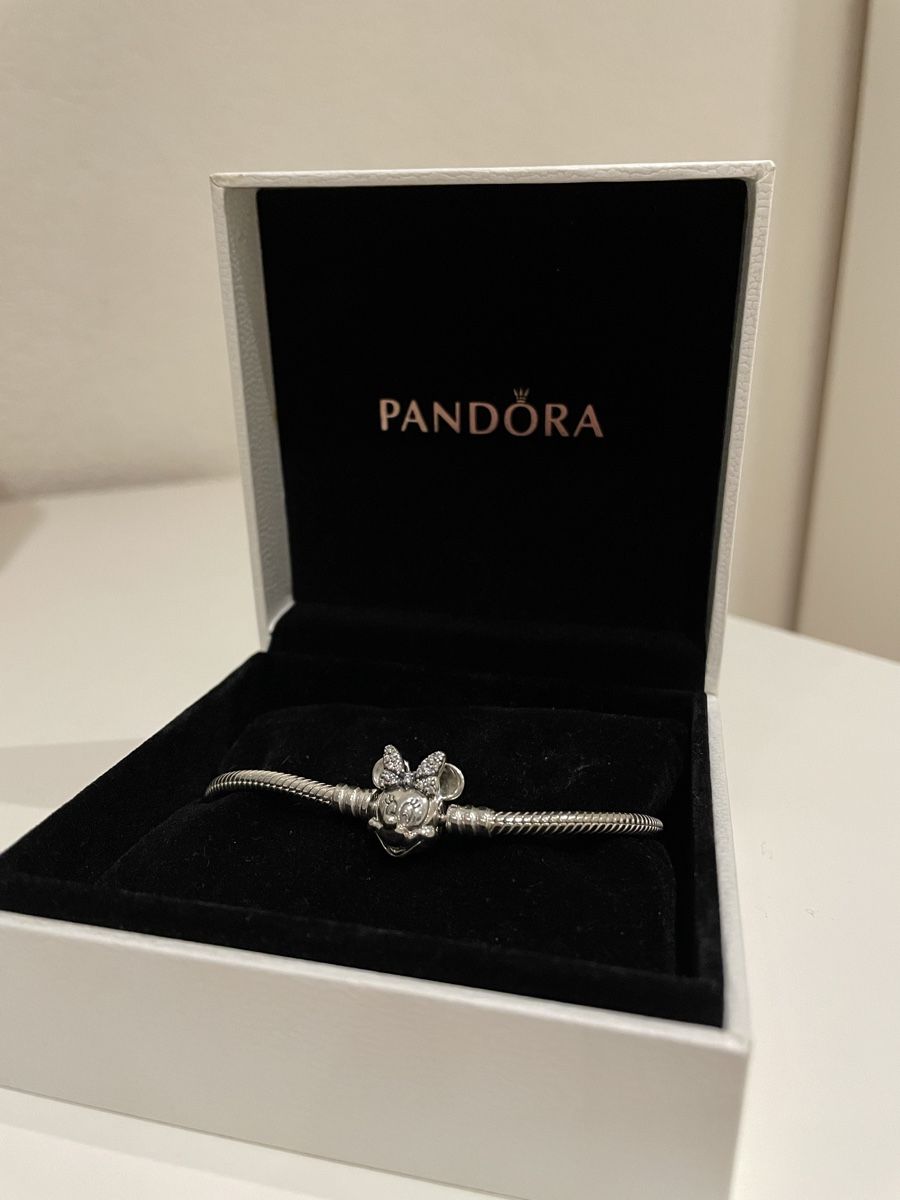 Pandora Armbänder & -reifen: Bracelet Pandora pailletée Minnie Mouse – Neu und originalverpackt aus La Chaux-de-Fonds von 19_po
