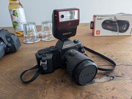 Canon EOS 50 mit Exakta Varioplan 28-70mm Objektiv