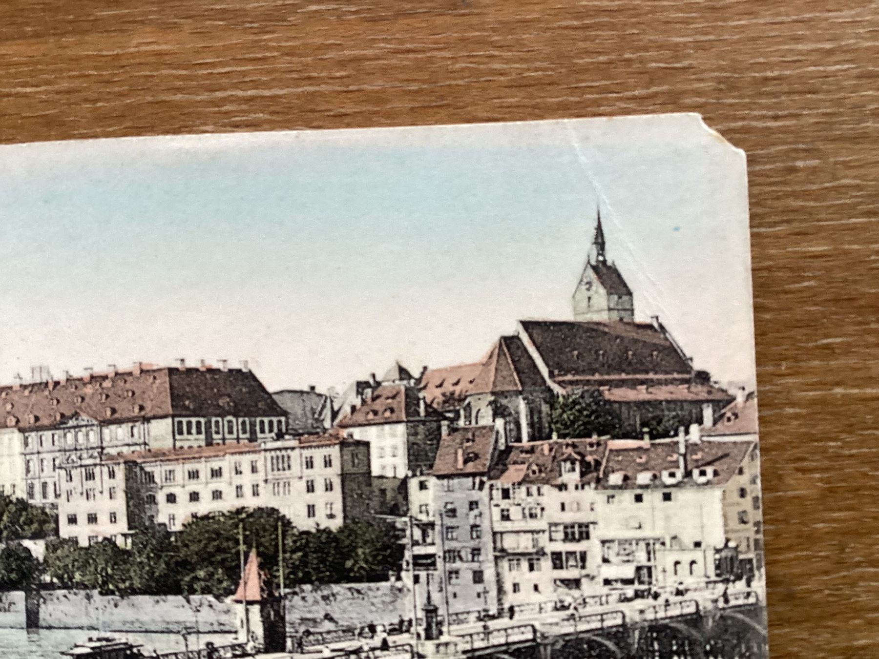 Ansichtskarten: AK Basel. Alte Rheinbrücke – Gebraucht aus Zürich von Tolima194 1