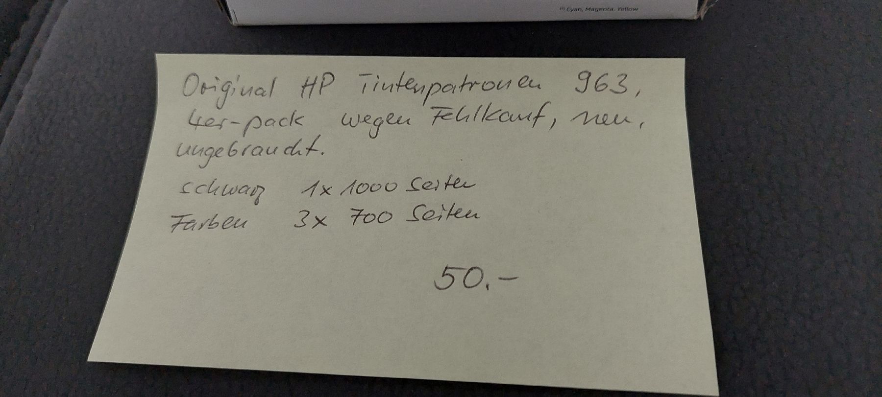 Hewlett Packard Cartucce per stampanti & toner: HP original Tinten Patronen – Nuovo e nell'imballaggio originale da Muri AG venduto da nindo1 5