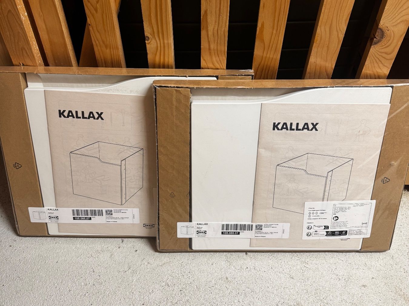 Ikea Türen: IKEA KALLAX Insert Weiss 2 Stk. neu ungeöffnet – Neu und originalverpackt aus Zürich von maj_n8gm