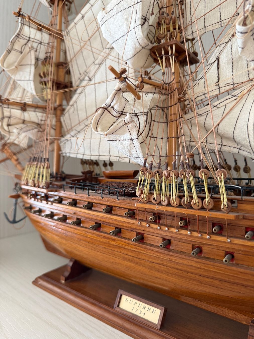 Kit di modellismo & Modellini statici: Schiffsmodell «Le Superbe 1784» Holz – Usato da Luzern venduto da jd111111 1