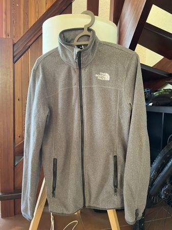 Veste polaire The North Face homme, taille M, gris chiné par