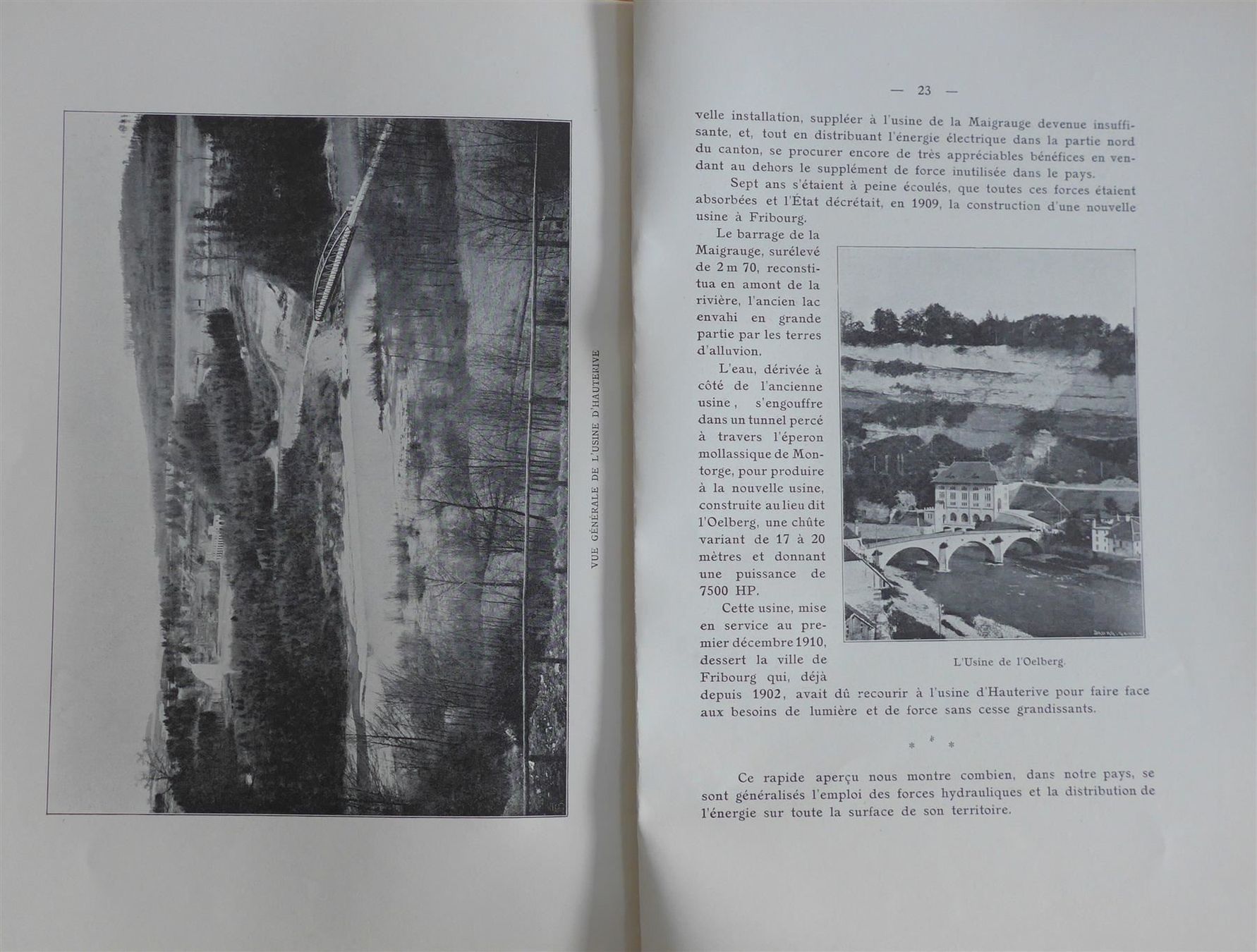 Cartoline postali: Canton de Fribourg - Installations hydrauliques 1914 – Usato da Savagnier venduto da Ne2065 3
