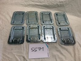 8x Deckelfeststeller in Schale für Flightcases (S571)