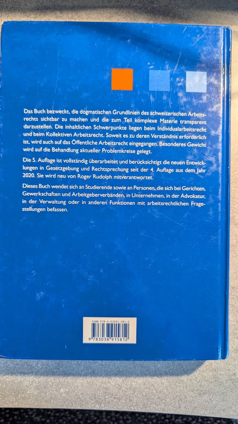 Livres: Schweizerisches Arbeitsrecht – D'occasion à Sins par jamiealicia 1