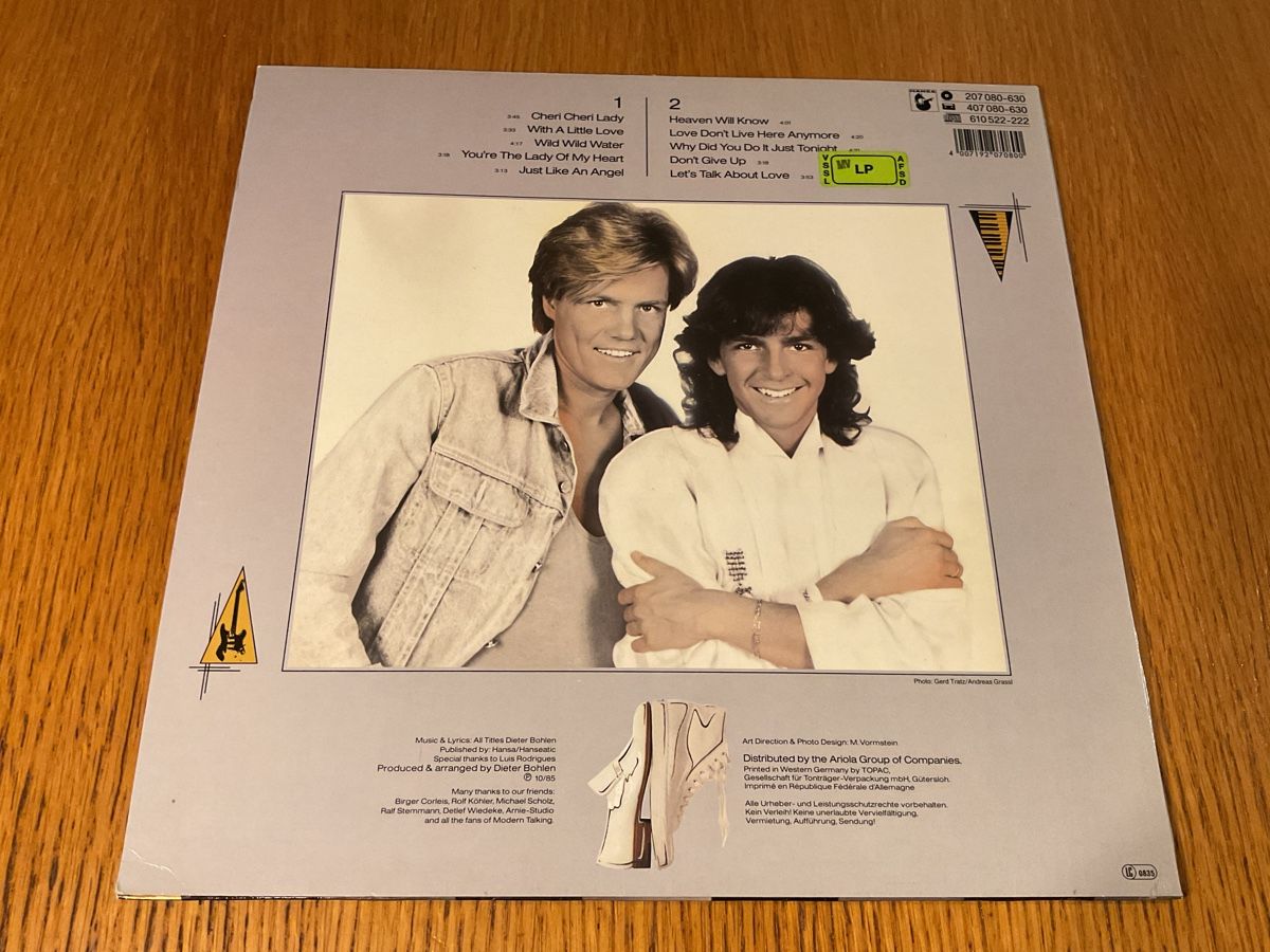 Dischi in vinile: Modern Talking Let's Talk About Love LP Vinyl Record – Usato da Steinach venduto da Quarkie 1
