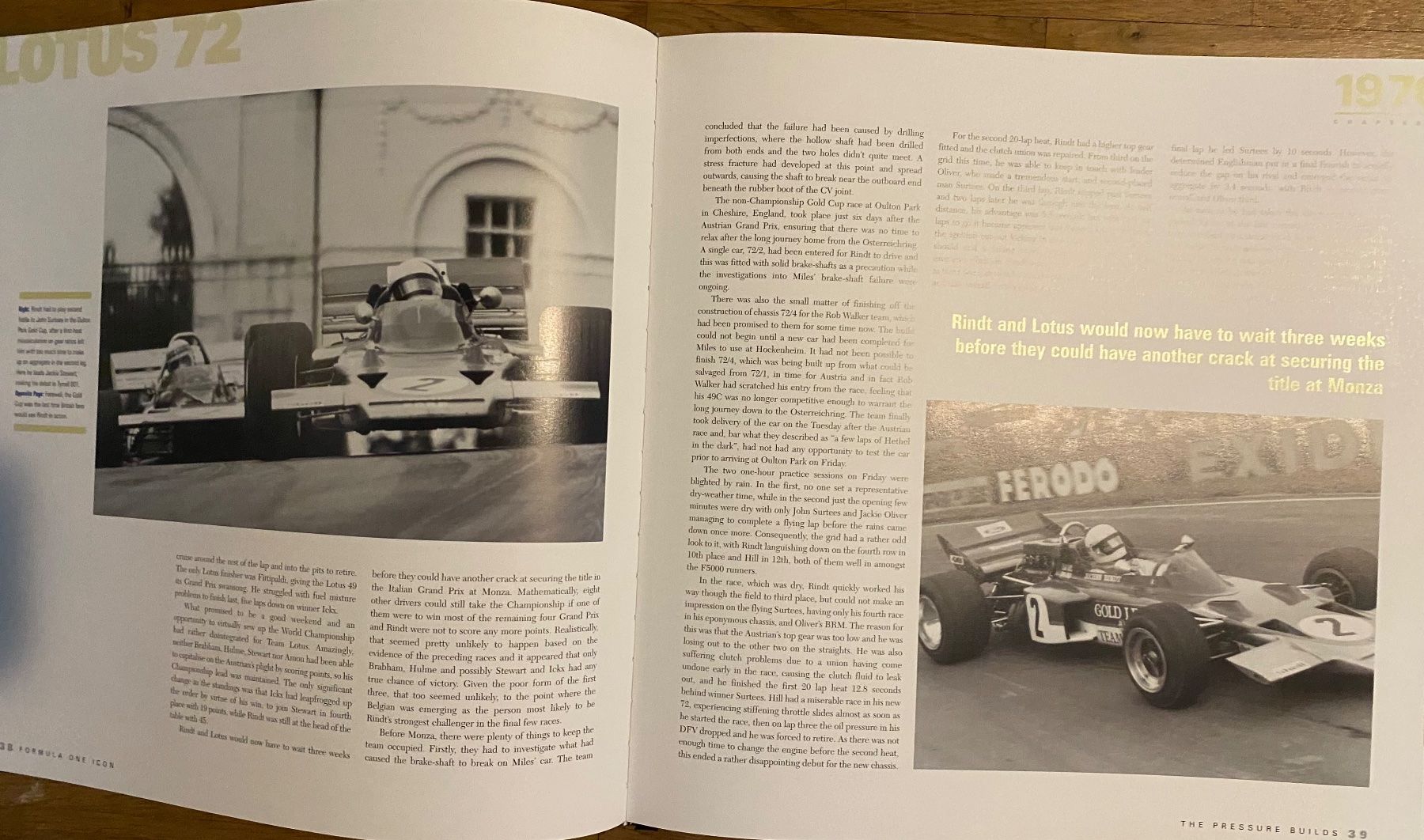Libri: LOTUS 72 Formula One Icon – Usato da Lüsslingen venduto da Cassandra2007 2