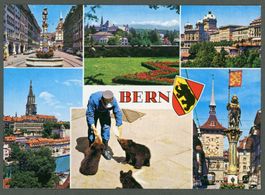 AK color Bern BE 6-fach-view ≈ 1992 