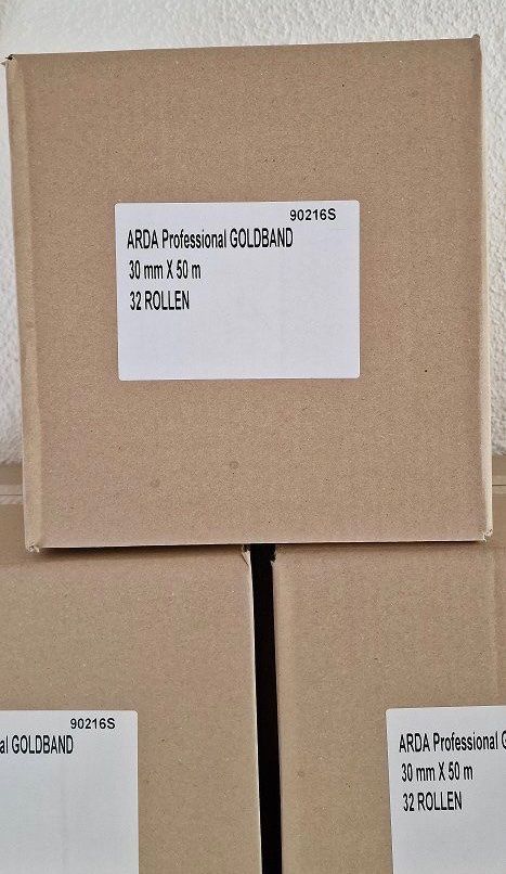 Pennelli: 32 Rollen Goldband/Abdeckband UV Beständig – Nuovo (secondo la descrizione) da Heerbrugg venduto da ProBau-Liq