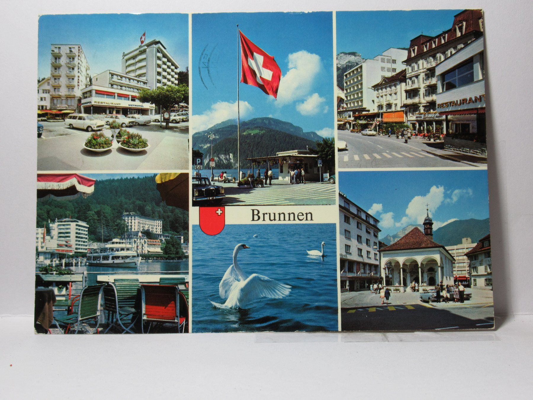 Cartoline postali: Brunnen , Restaurant Metropol – Usato da Grenchen venduto da Bluemchen1900 1