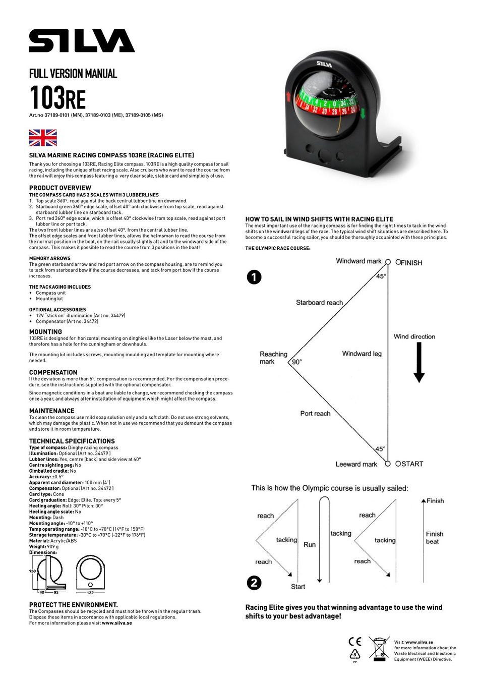 Laser Boote: Compas SILVA et support pour dériveur Laser et ILCA – Neu und originalverpackt aus la tour de peilz von ferdinando05 7