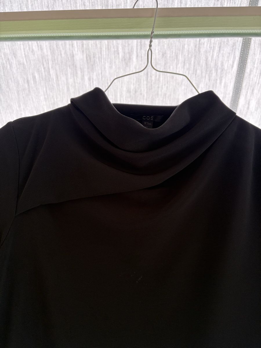 Cos Vestiti: COS - Kleid - Wasserfall Kragen - leicht glänzend – Usato da Zürich venduto da shopping07 1