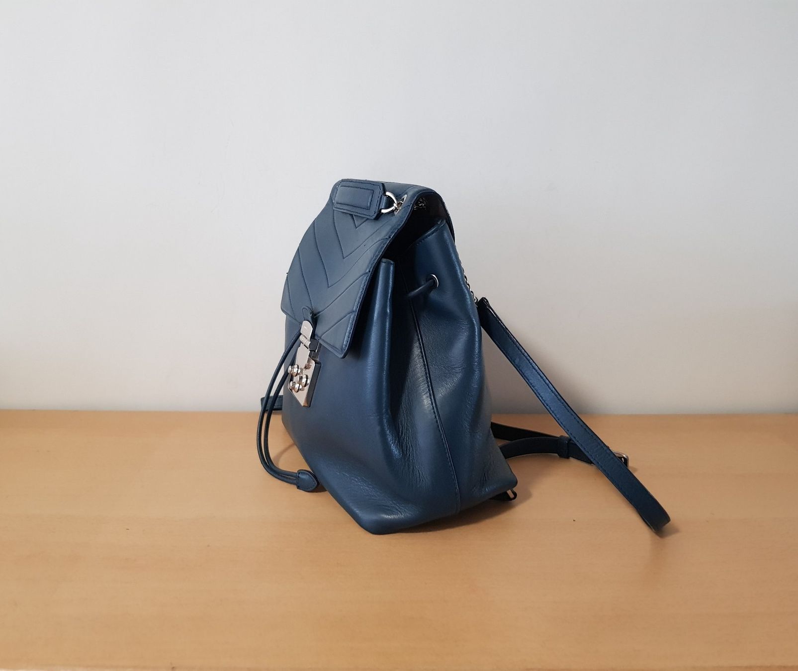 Furla Rucksäcke: Furla Leder Rucksack in Petrol – Gebraucht aus Basel von Birs868 3