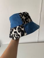 Trendiger Bucket Hat/ Fischerhut mit Kuhmuster, Unikat!