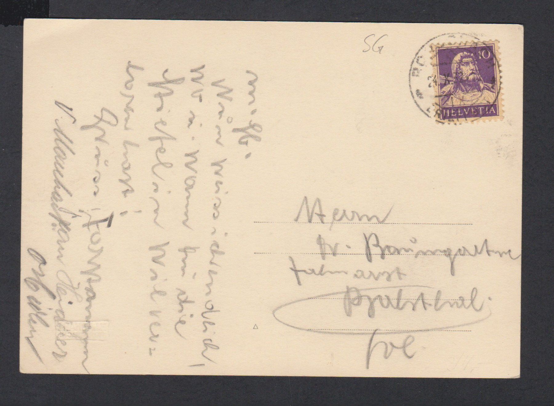 Cartoline postali: Rorschach - Hafen   :   Ansichtskarte mit Bahnhof-Terrasse – Usato da Vitznau venduto da Ropaku 1