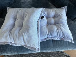 Bretz 2 X Coussins NEUF D128Q 50x50 Tissu BOH85 blue blossom