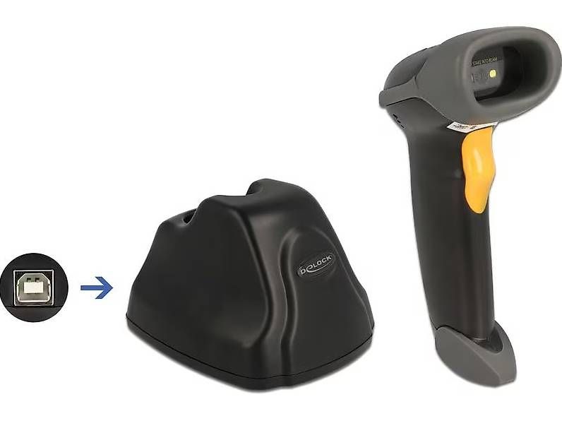 Scanner: Delock 2.4 GHz Kabelloser 1D/2D Barcode Scanner – Gebraucht aus Steinhausen von Claudio_75 1