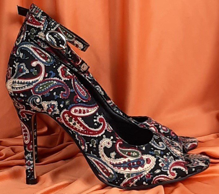 Bunte Peep Toe High Heel Sandalen (Neu (gemäss Beschreibung