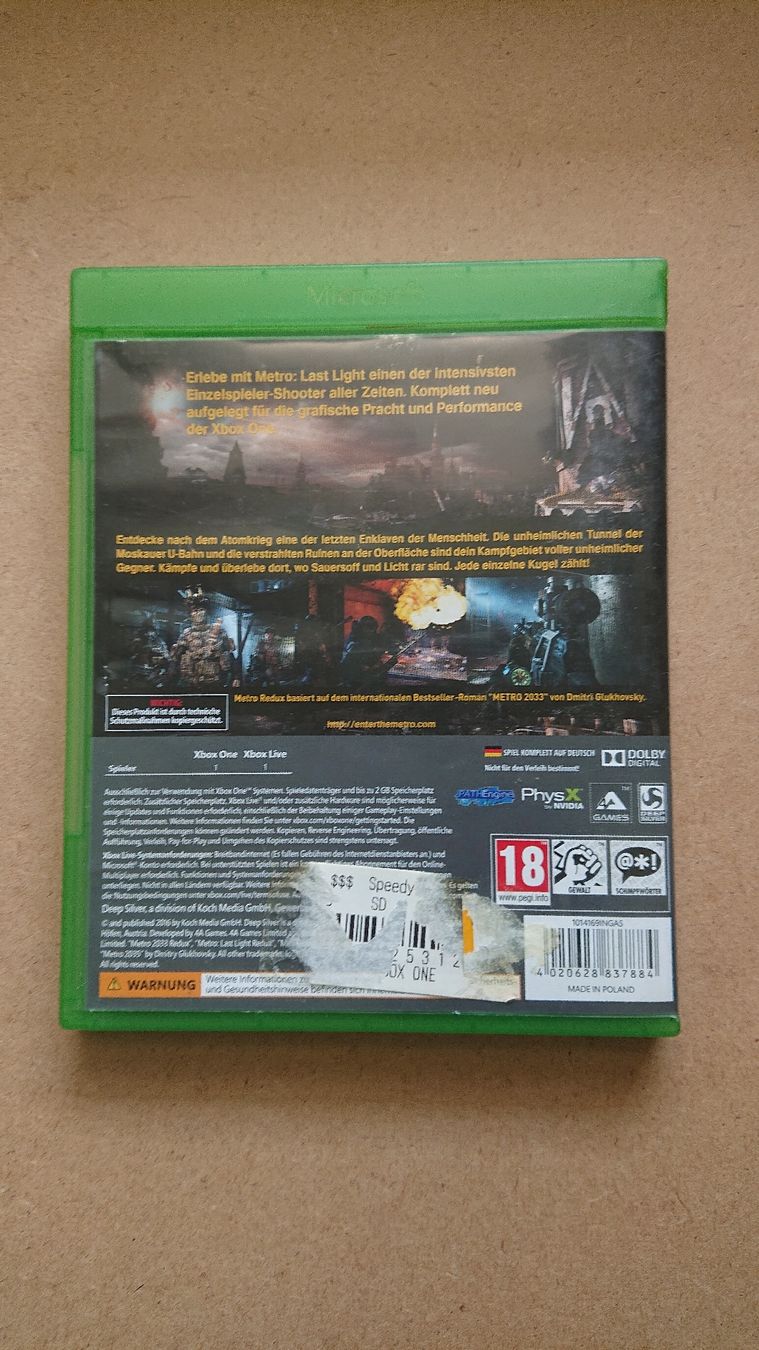 Giochi: Metro Last Light Redux xbox one  – Usato da Chur venduto da FreakofRarity 1