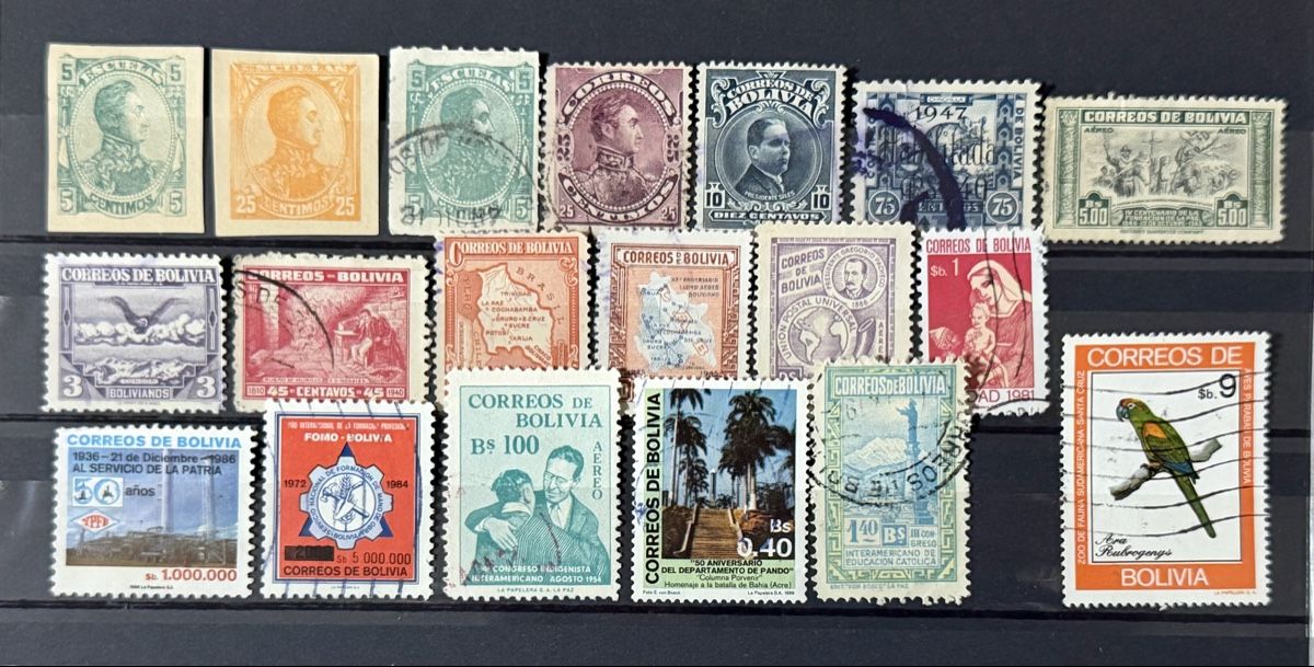 Tutti i francobolli: Timbres - Bolivie – Usato da Petit-Lancy venduto da Solcarm