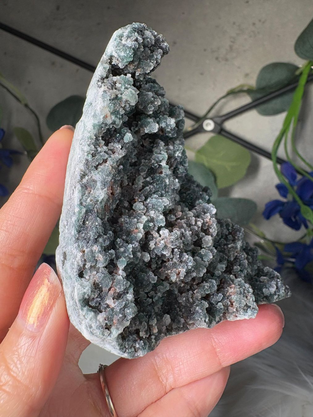 Minerali & Pietre curative: Grüner Chalcedon-Stalaktit – Nuovo (secondo la descrizione) da Neuheim venduto da m.hald 5