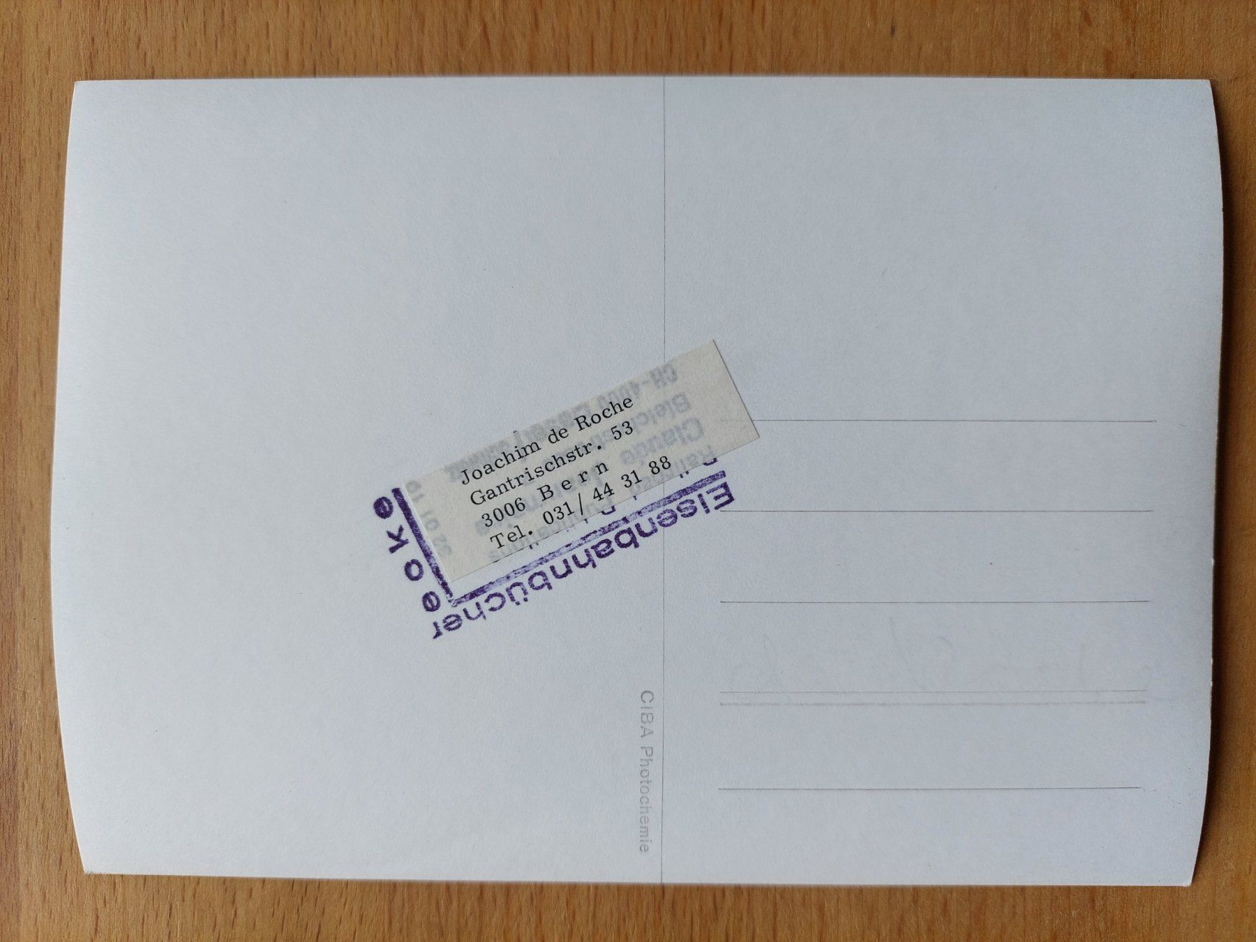 Cartoline postali: Echtfotokarte Rechtsufrige-Thunersee-Bahn – Usato da Obfelden venduto da Foto_Bild_Kunst_Buch 1