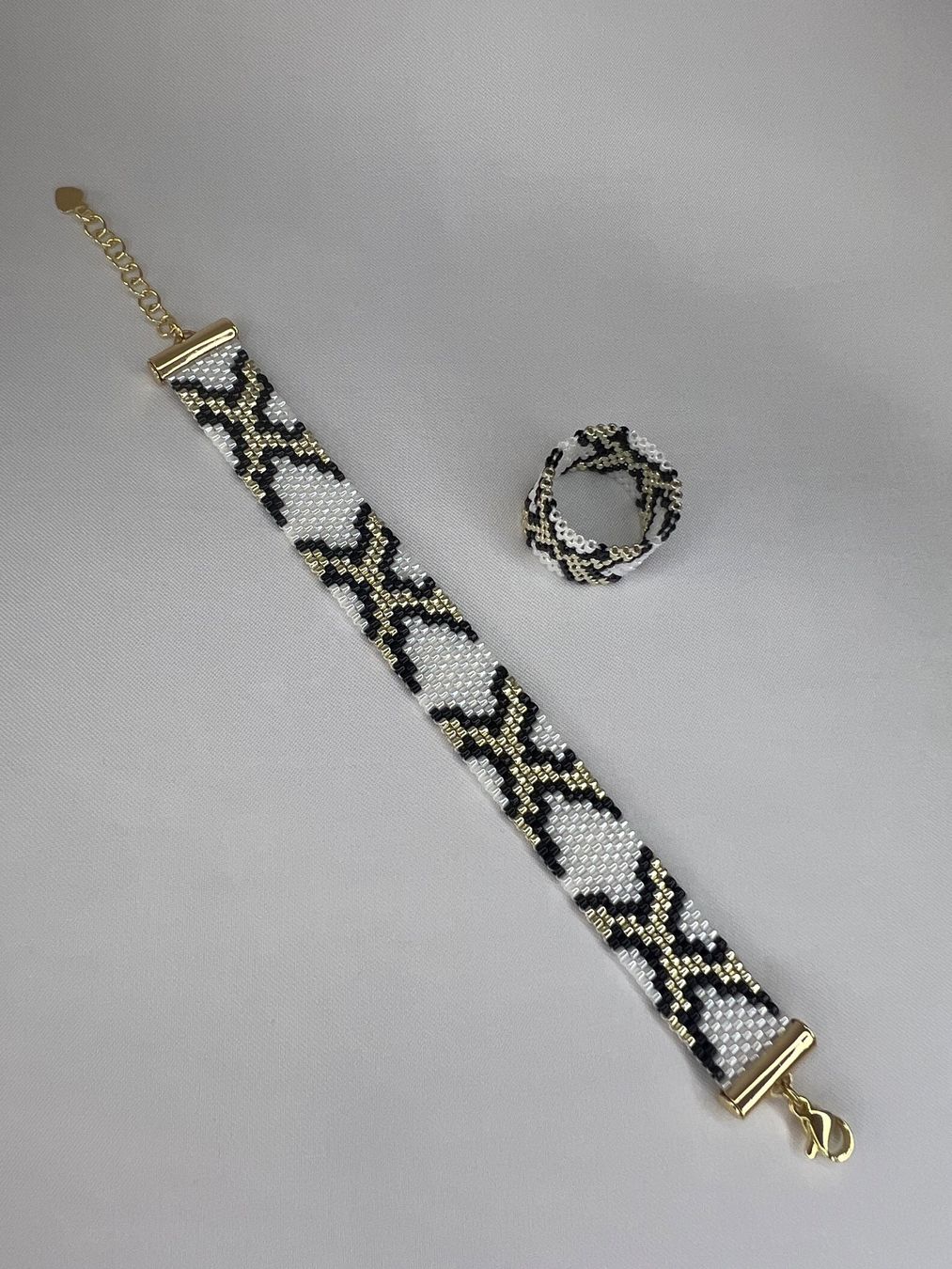 Anelli: Ring Python / Handmade / Handarbeit / Delica Perlen(neu) – Nuovo e nell'imballaggio originale da Stein AG venduto da Anastasia_Asya 2
